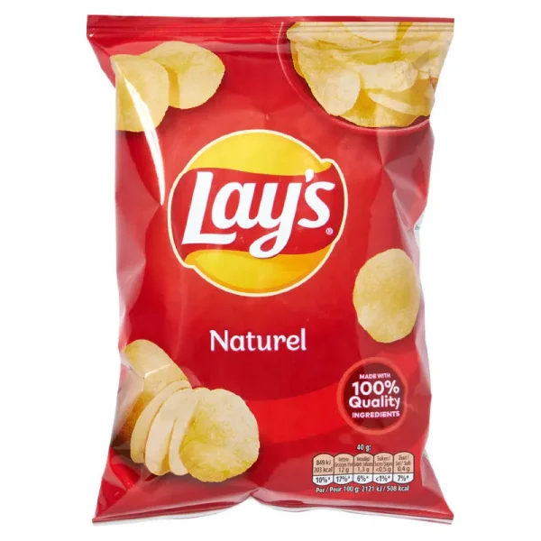 Paquet Chips Lays Naturel - Livraison Chips à domicile - The Boozy Box
